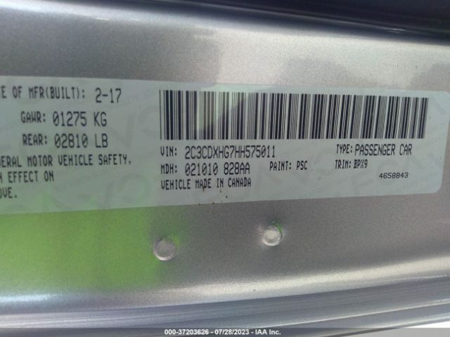 2C3CDXHG7HH575011 Dodge Charger Sxt