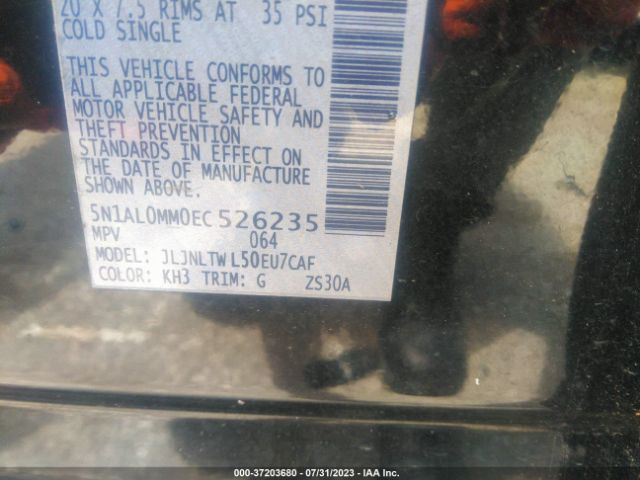 5N1AL0MM0EC526235 Infiniti QX60