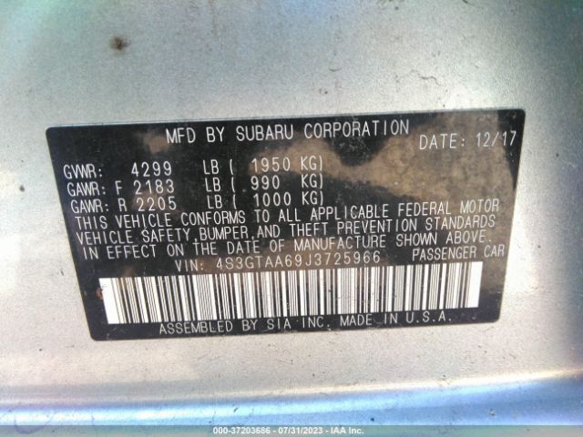 4S3GTAA69J3725966 Subaru Impreza