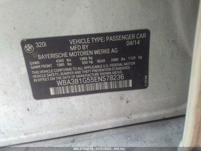 WBA3B1G55ENS78236 BMW 3 Series 320i