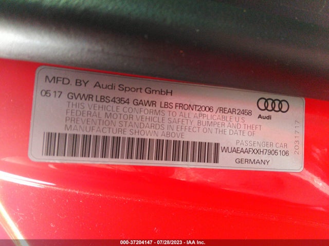 Audi R8 V10 2017 WUAEAAFXXH7905106 Image 15