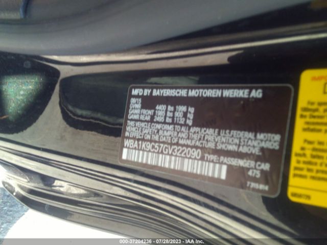 WBA1K9C57GV322090 BMW 2 Series 228i