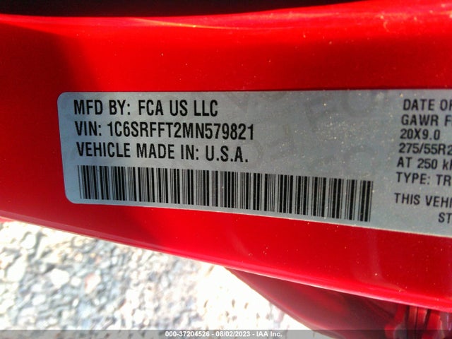 1C6SRFFT2MN579821 RAM 1500 Big Horn