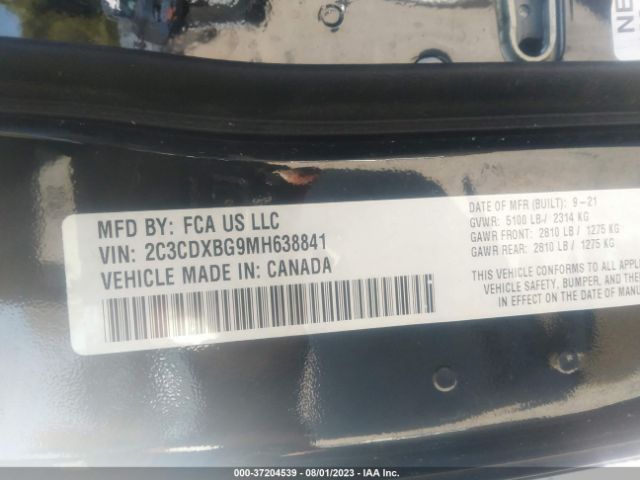 2C3CDXBG9MH638841 Dodge Charger Sxt