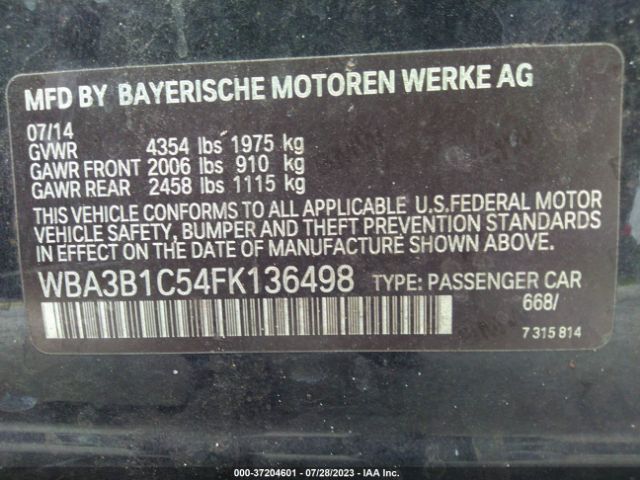 WBA3B1C54FK136498 BMW 3 Series 320i