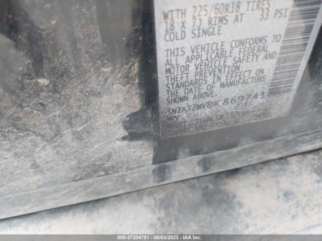 5N1AT2MV8HC869741 Nissan Rogue Sl