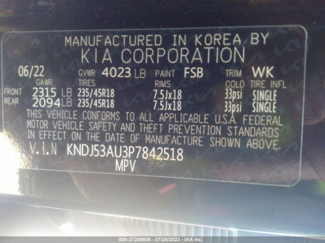 KNDJ53AU3P7842518 KIA Soul Gt-line
