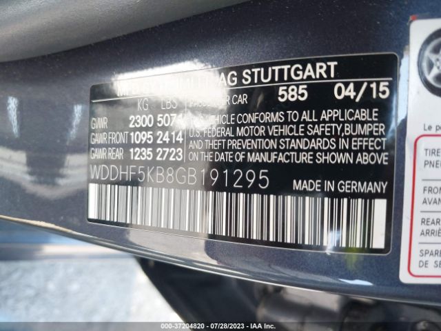 WDDHF5KB8GB191295 Mercedes-Benz E-class E 350