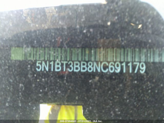 5N1BT3BB8NC691179 Nissan ROGUE SV