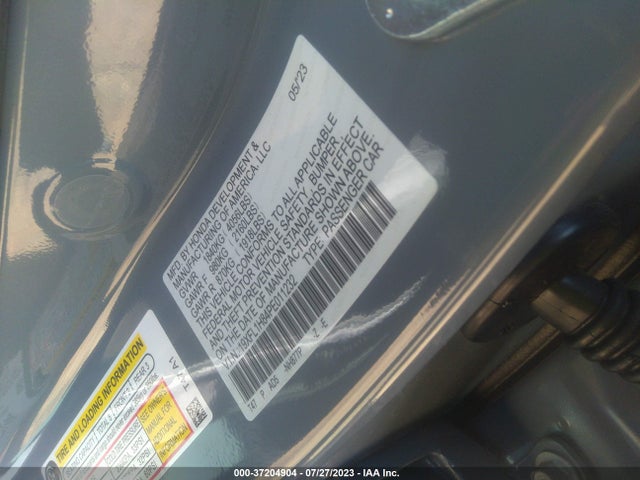2023 HONDA CIVIC HATCHBACK SPORT TOURING VIN: 19XFL1H84PE011232