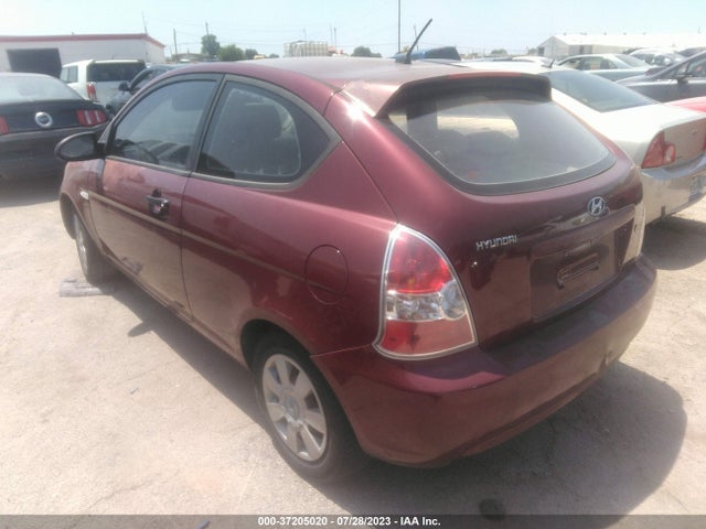 2007 HYUNDAI ACCENT GS VIN: KMHCM36C77U054124