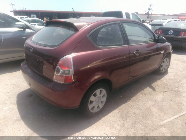 2007 HYUNDAI ACCENT GS VIN: KMHCM36C77U054124
