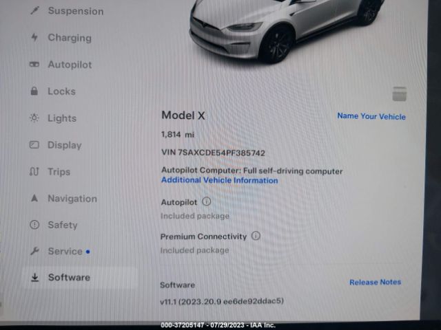 7SAXCDE54PF385742 Tesla MODEL X