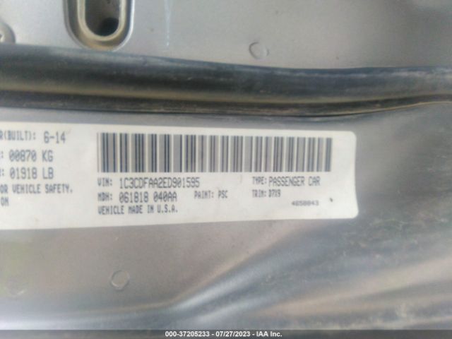 1C3CDFAA2ED901595 Dodge DART SE