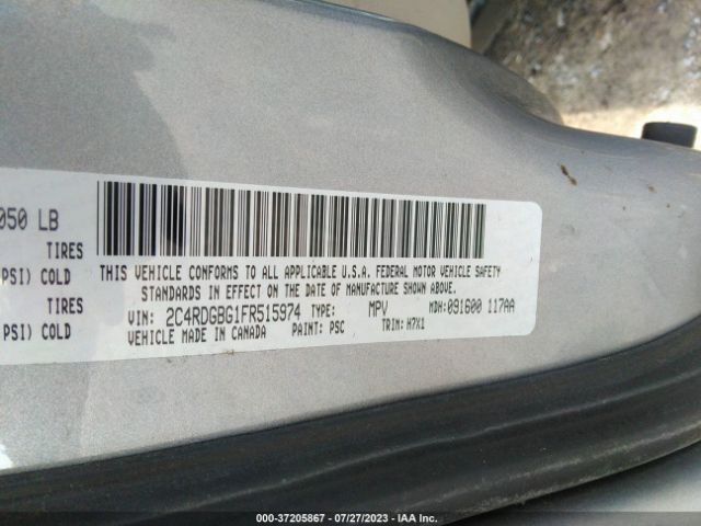 2C4RDGBG1FR515974 Dodge Grand Caravan American Value Pkg