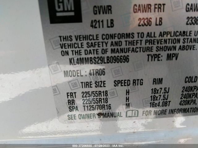 KL4MMBS29LB096696 Buick Encore Gx Preferred