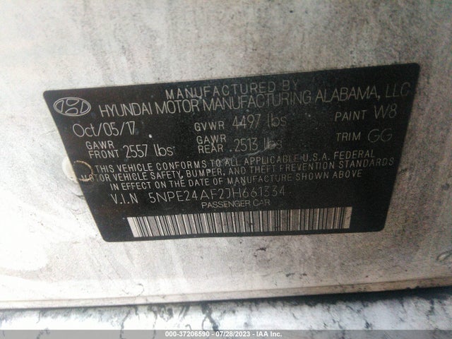 Hyundai SONATA SE 2018 5NPE24AF2JH661334 Image 9