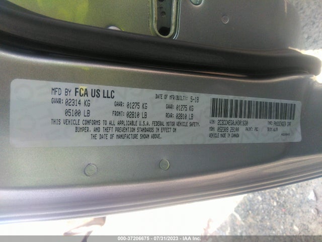 2C3CCAEG0JH301630 Chrysler 300 Limited