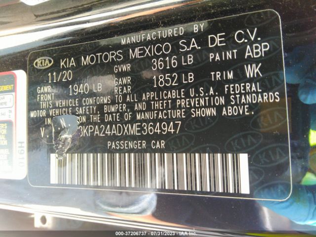 3KPA24ADXME364947 KIA RIO S