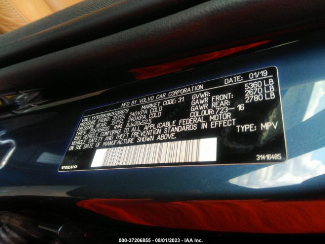 LYV102RK8KB326879 Volvo Xc60 T5 Momentum