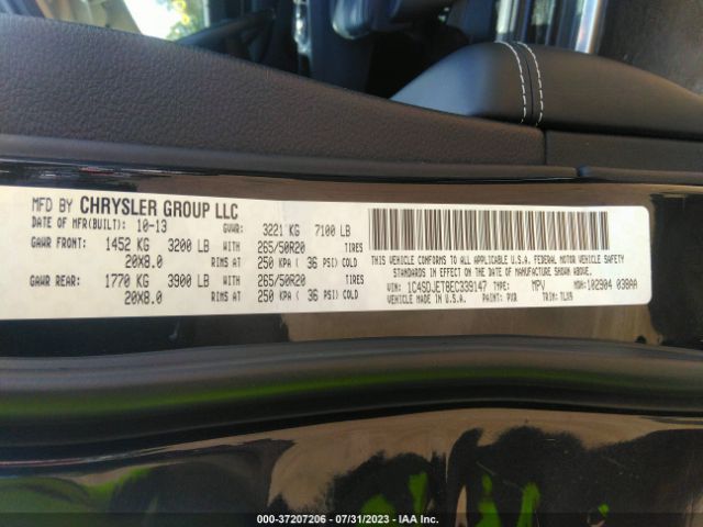 1C4SDJET8EC339147 Dodge Durango Citadel