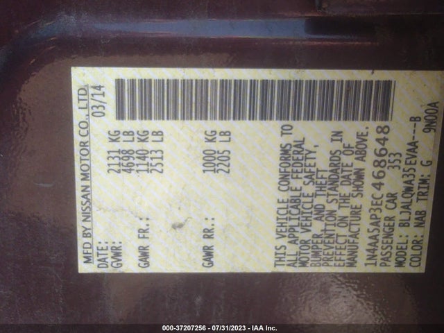 Nissan 2014 2014 1N4AA5AP3EC468648 Image 21