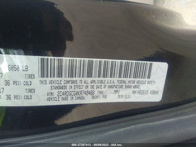Dodge Grand Caravan Sxt 2019 2C4RDGCG0KR749466 Image 15