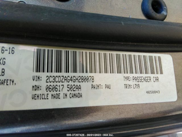 2C3CDZAG4GH280078 Dodge Challenger Sxt