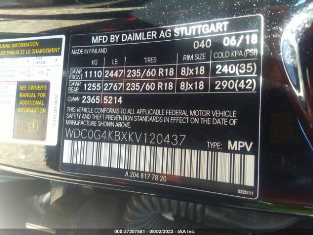 WDC0G4KBXKV120437 Mercedes-Benz Glc Glc 300
