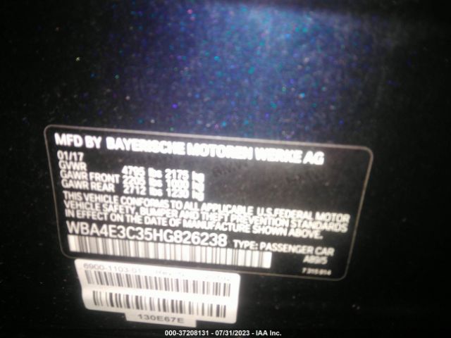 WBA4E3C35HG826238 BMW 4 Series 440i