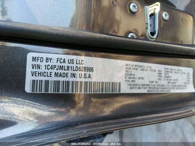 1C4PJMLB1LD628906 Jeep Cherokee Altitude