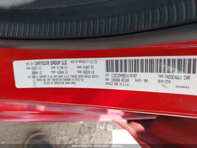 1C3CDZAB9EN174797 Dodge AVENGER SE