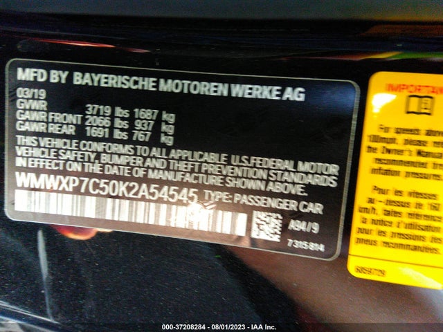 2019 Mini Cooper, VIN: WMWXP7C50K2A54545