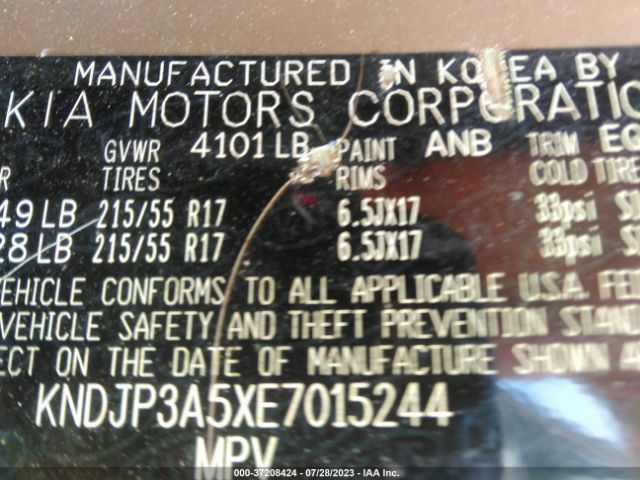 KNDJP3A5XE7015244 KIA SOUL +