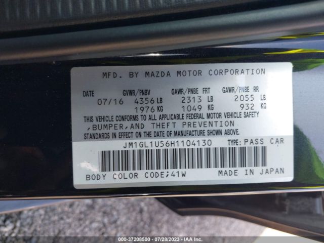 JM1GL1U56H1104130 Mazda Mazda6 Sport