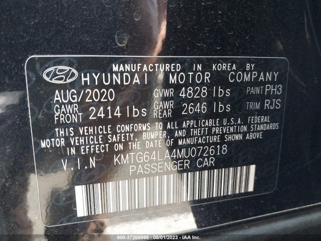 2021 Genesis G70, VIN: KMTG64LA4MU072618