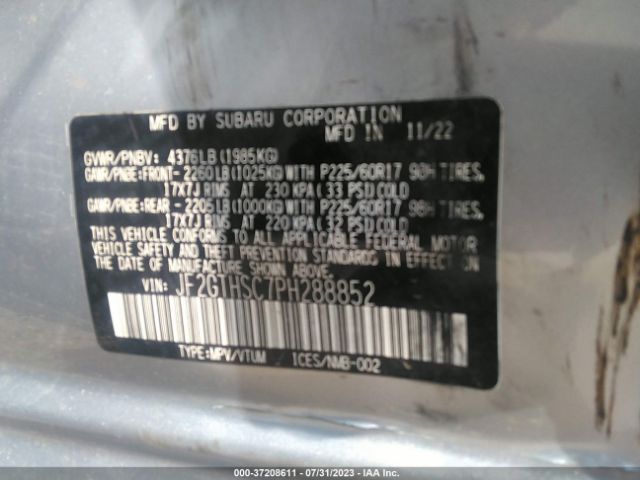 JF2GTHSC7PH288852 Subaru Crosstrek Sport
