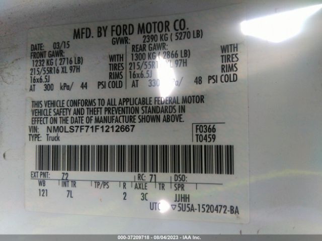 NM0LS7F71F1212667 Ford Transit Connect Xlt