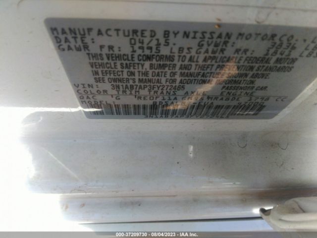 3N1AB7AP3FY272465 Nissan SENTRA SR