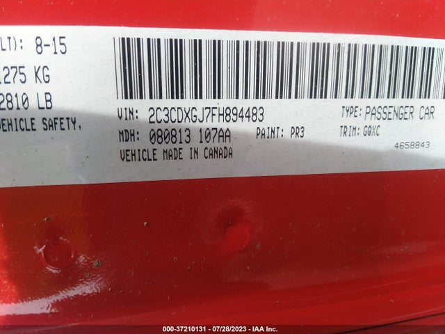 Dodge Charger Rt Scat Pack 2015 2C3CDXGJ7FH894483 Image 9