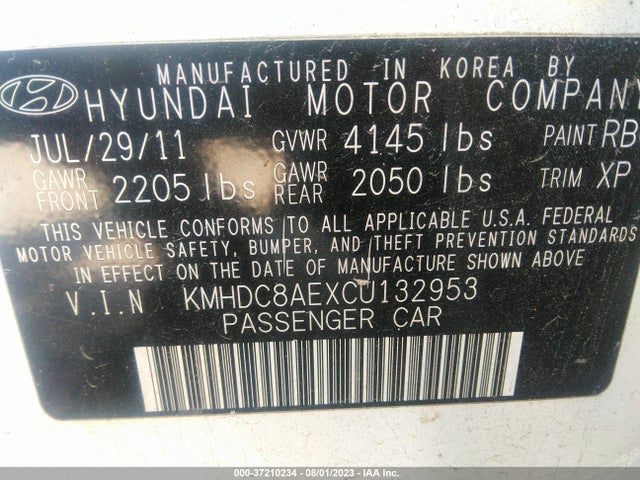 2012 HYUNDAI ELANTRA TOURING KMHDC8AEXCU132953 Photo 8