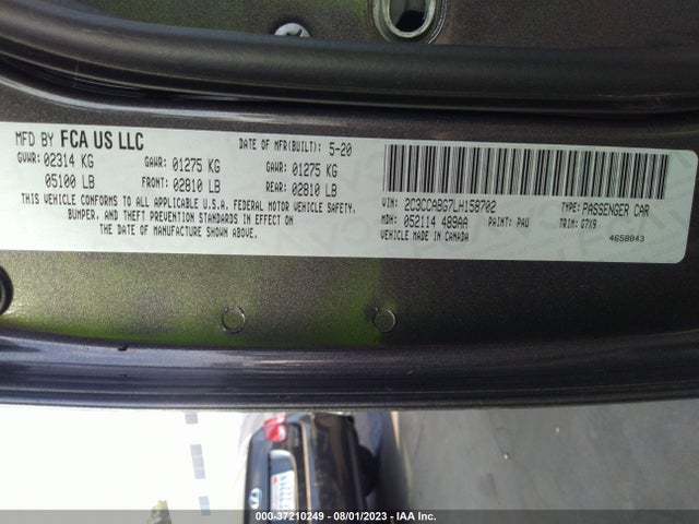 Chrysler 300 300s 2020 2C3CCABG7LH158702 Image 9