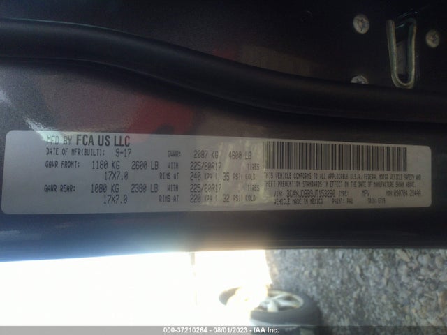 3C4NJDBB9JT153280 Jeep Compass Latitude
