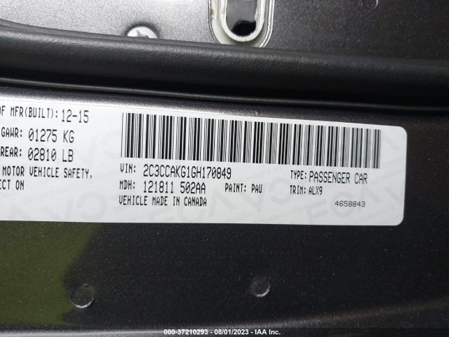 2C3CCAKG1GH170849 Chrysler 300 300c