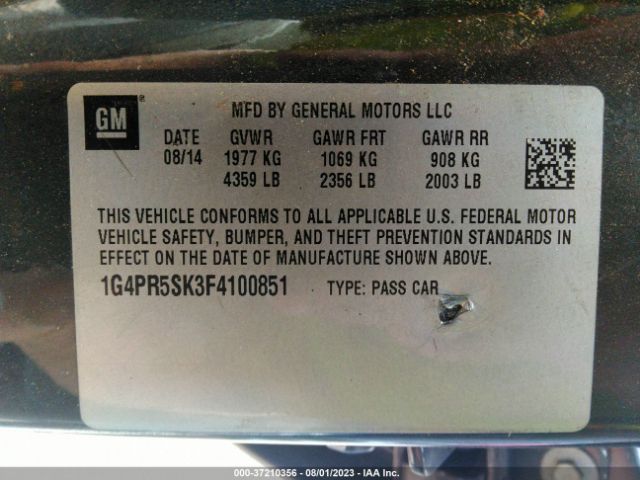 1G4PR5SK3F4100851 Buick Verano Convenience Group
