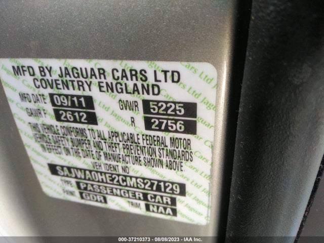 2012 JAGUAR XF SAJWA0HE2CMS27129 Photo 8