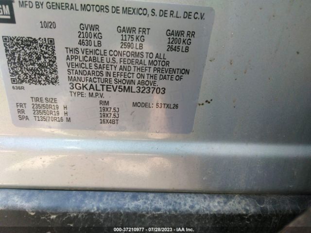 3GKALTEV5ML323703 GMC Terrain Sle