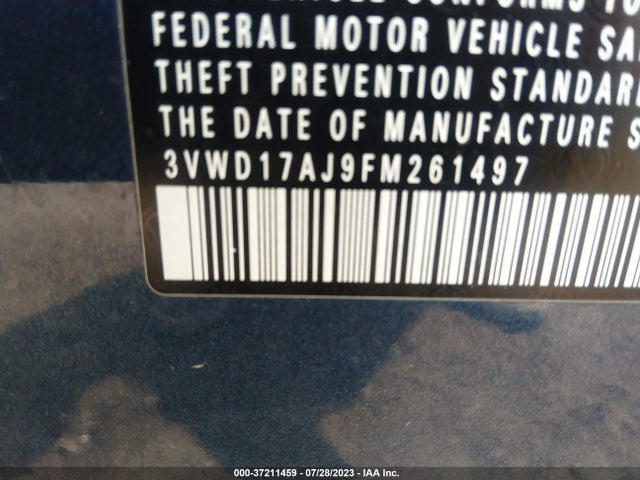 3VWD17AJ9FM261497 Volkswagen Jetta Sedan 1.8t Se