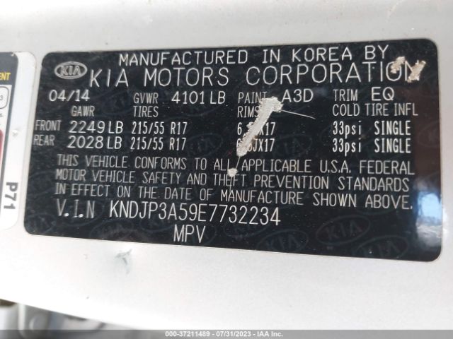 KNDJP3A59E7732234 KIA SOUL +