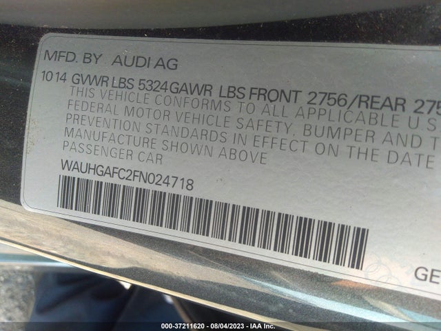 WAUHGAFC2FN024718 Audi A6 3.0t Prestige